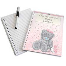 Personalised Me to You Flower Girl Bridesmaid Wedding Notebook Image Preview